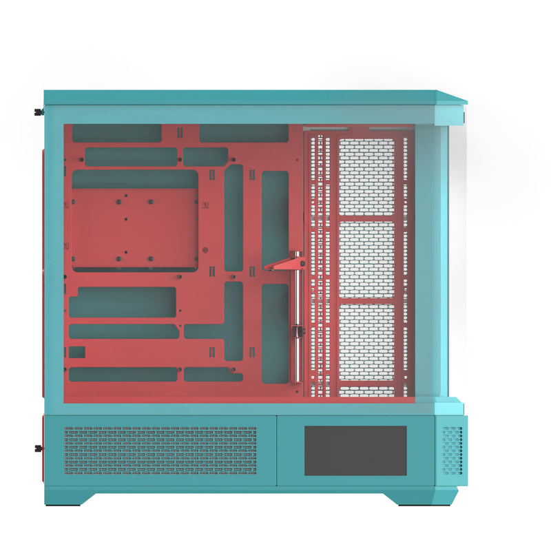 ギャラリービューアに画像をロードする, Thermaltake view 600 tg mint strawberry big tower behuizing (mint bes | 2x usb-a | 1x usb-c | tempered glass)
