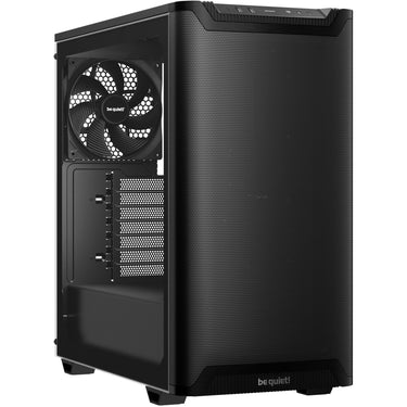 Be quiet! pure base 501 airflow window midi tower behuizing (zwart | 2x usb-a | 1x usb-c | tempered glass)
