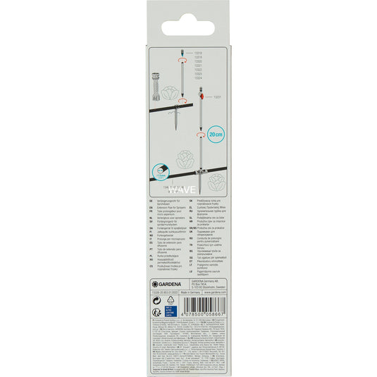 Gardena verlengbuis voor sproeiers (zwart, 5 stuks)