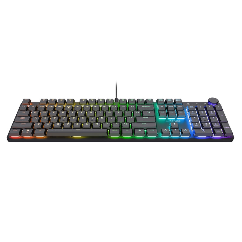 Chargez l'image dans la visionneuse de la galerie, Trust gxt 866 torix mechanisch gaming toetsenbord (zwart, us lay-out (qwerty), huano red, 100%, rgb)
