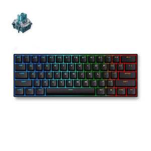 Mchose ace 60 pro hall effect magnetic switch gaming keyboard (zwart, us lay-out (qwerty), ttc uranus magnetic, 60%, rgb, hot swap, pbt keycaps, hall effect sensor)
