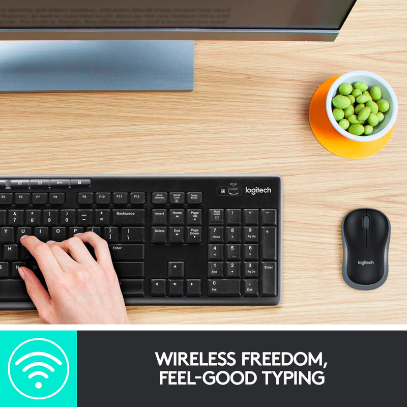 ギャラリービューアに画像をロードする, Logitech mk270 draadloze desktopset (zwart, eu lay-out (qwerty), rubberdome)
