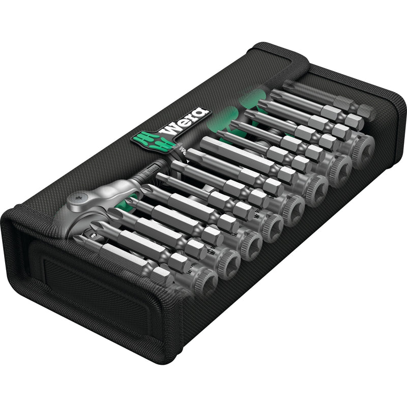 Load image into Gallery viewer, Wera 8100 sa 6 zyklop speed-ratelset 1 4 gereedschapsset (28-delig)
