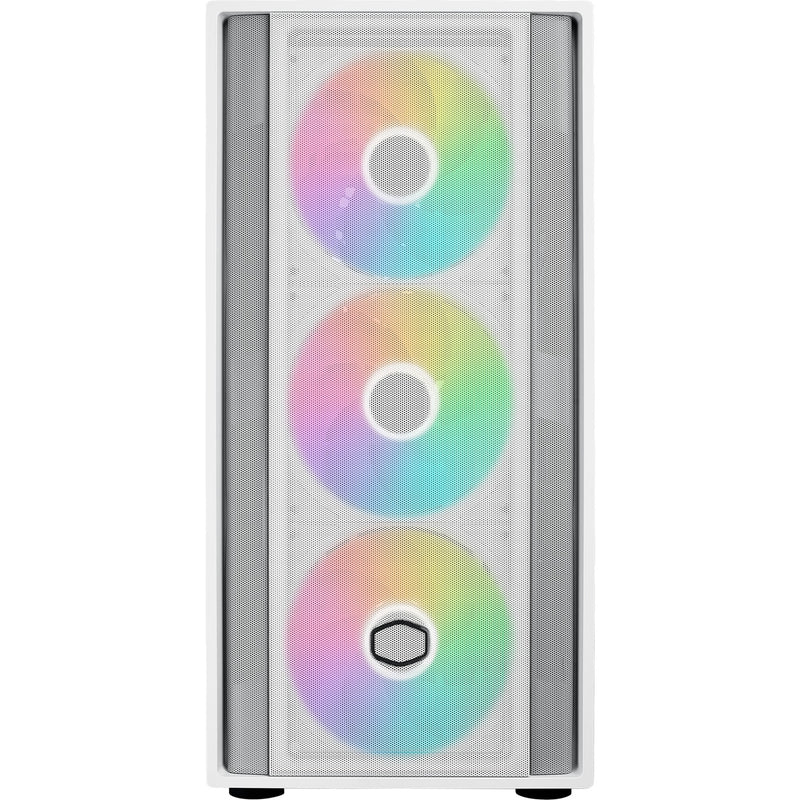 Load image into Gallery viewer, Cooler master masterbox 600 midi tower behuizing (wit | 2x usb-a | 1x usb-c | rgb | tempered glass)
