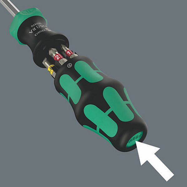 Load image into Gallery viewer, Wera kraftform kompakt 27 ra 1, 6‑delig bitset (zwart groen)
