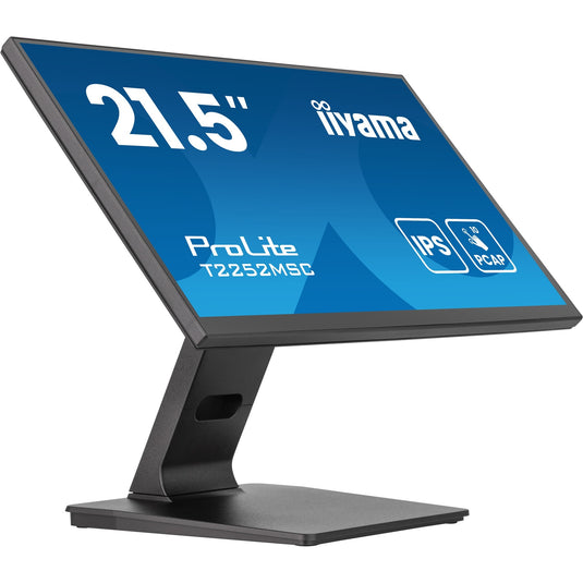 Iiyama prolite t2252msc-b2ag 21.5 touchscreen monitor (zwart, hdmi, displayport, 2x usb-a, usb-b)
