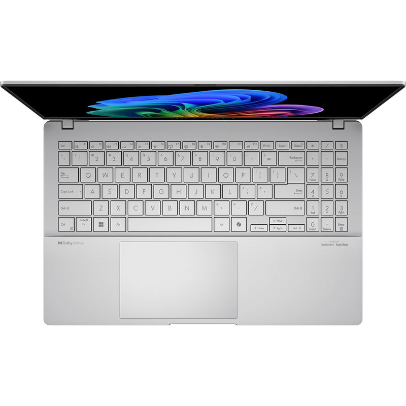 Afbeelding laden in galerijviewer, Asus vivobook s 15 oled s5507qa-ma006w 15.6 copilot+ pc laptop (zilver | snapdragon x elite x1e-78-100 | qualcomm adreno | 16 gb | 1 tb ssd | 120 hz)
