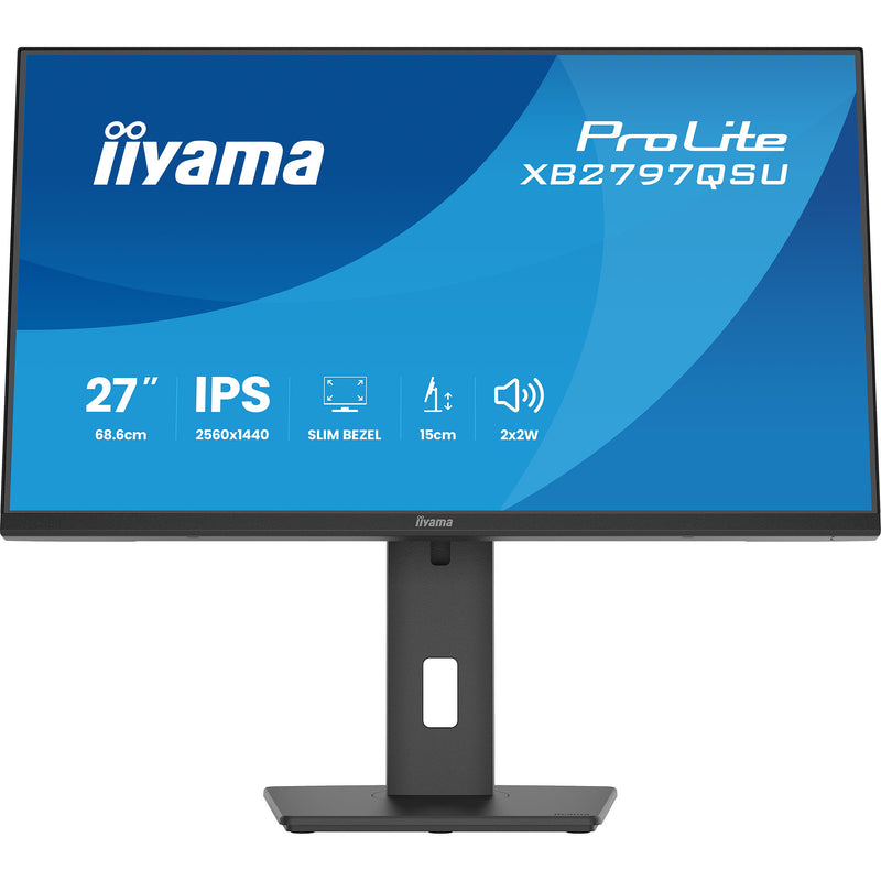 Load image into Gallery viewer, Iiyama prolite xb2797qsu-b1 27 monitor (zwart (mat), hdmi, displayport, usb, audio)
