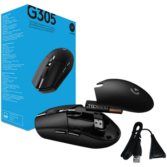 Logitech g305 lightspeed draadloze gaming muis (zwart, 200 - 12.000 dpi)