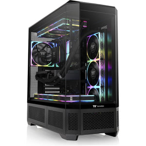 Thermaltake view 600 tg big tower behuizing (zwart | 2x usb-a | 1x usb-c | tempered glass)