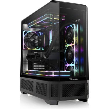 Thermaltake view 600 tg big tower behuizing (zwart | 2x usb-a | 1x usb-c | tempered glass)