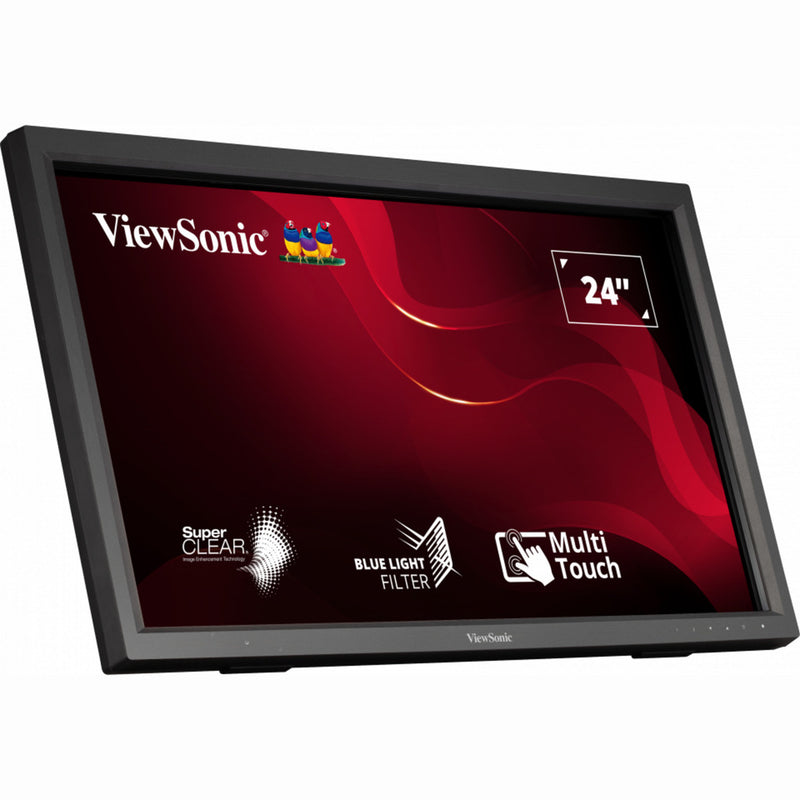 Load image into Gallery viewer, Viewsonic ir touch monitor td2423 24 (zwart, 1x hdmi, vga, dvi-d, usb-a, usb-b)
