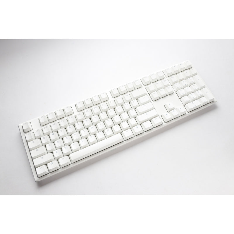 Load image into Gallery viewer, Ducky one 3 classic pure white rgb mechanisch toetsenbord (wit, us lay-out (qwerty), cherry mx blue, 100%, rgb led, double-shot pbt, hot-swappable, quack mechanics)
