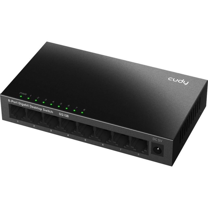 Load image into Gallery viewer, Cudy 8-port gigabit desktop metal switch (zwart)
