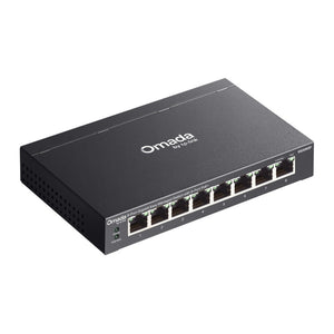 Tp-link omada es208gp 8-poort gigabit easy managed switch (zwart, 8x poe+)