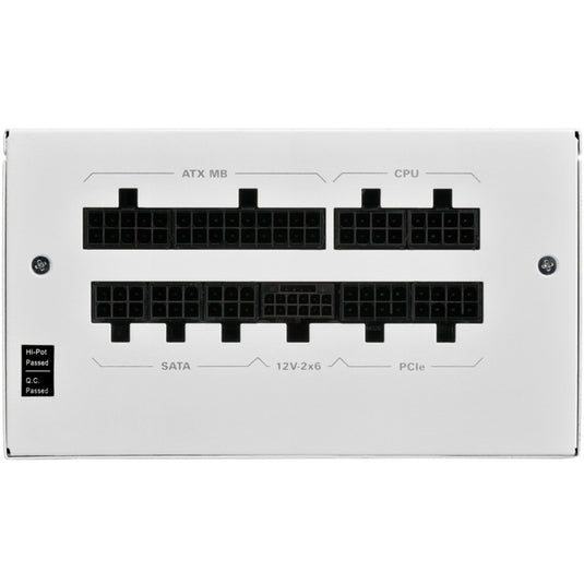 Sharkoon rebel p20 850 white modulaire 850 watt voeding (wit, 1x 12v-2x6, 4x pcie)