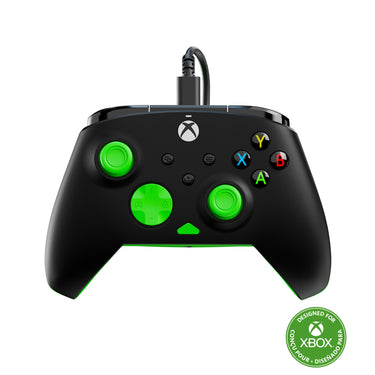Turtle beach rematch core bedrade controller (zwart groen, xbox serie x|s, xbox one, pc)