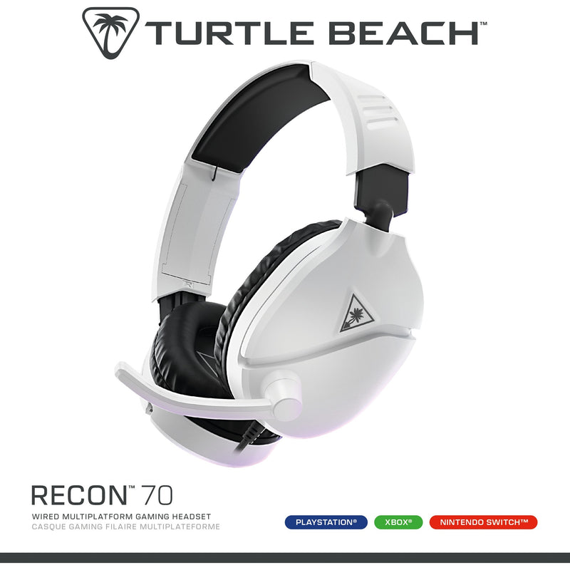 Load image into Gallery viewer, Turtle beach ear force recon 70p white (2024) over-ear gaming headset (wit, ps4, ps5, xbox series x|s, xbox one, switch, pc, mobile)
