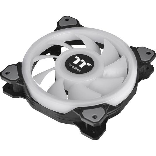 Thermaltake riing quad 14 rgb radiator fan tt premium edition single fan pack case fan (zwart, 140 x 140 x 25 mm)