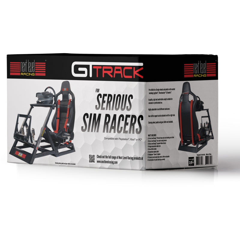 Load image into Gallery viewer, Next level racing gttrack simulator cockpit racing simulator (zwart)
