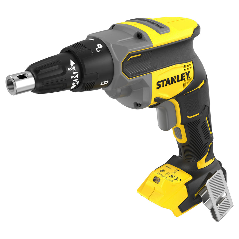 Load image into Gallery viewer, Stanley brushless 18v v20 gipsplaatschroevendraaier solo schroeftol (zwart geel, accu en oplader niet inbegrepen)
