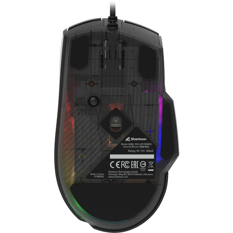 Load image into Gallery viewer, Sharkoon skiller sgm35 gaming muis (zwart, 400 - 6400 dpi, rgb leds)
