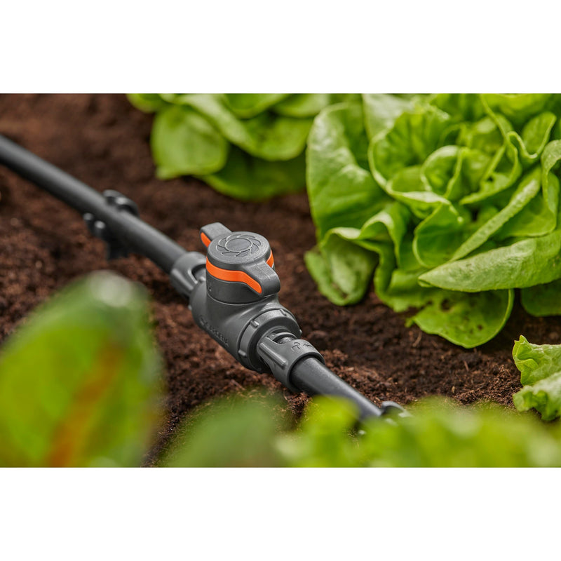 Load image into Gallery viewer, Gardena micro-drip-system afsluit- en reguleerventiel 13 mm (1 2 ) (grijs oranje)
