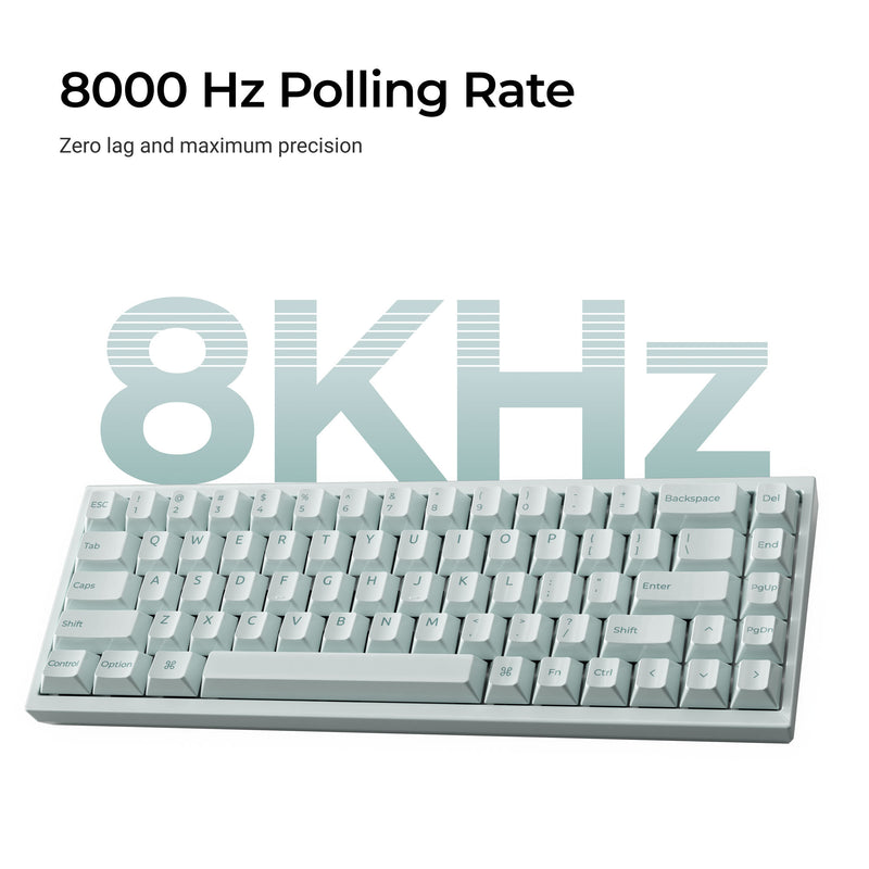 Load image into Gallery viewer, Keychron q16 he 8k magnetic switch keyboard (lichtgroen, us lay-out (qwerty), ultra-fast lime, 65%, rgb, hot swap, 8k)
