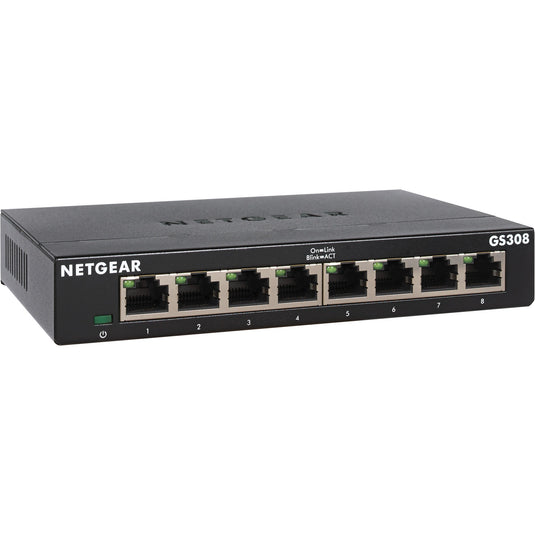 Netgear gs308 switch (zwart)