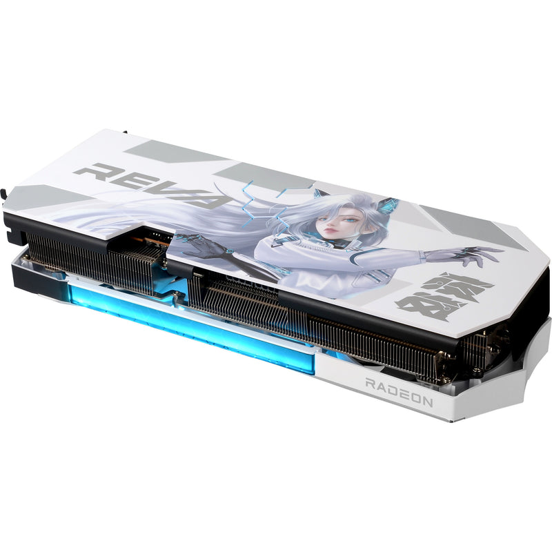 Afbeelding laden in galerijviewer, Powercolor radeon rx 9070 xt hellhound reva16gb limited edition grafische kaart (wit zwart, rdna4, gddr6, 3x displayport, 1x hdmi)
