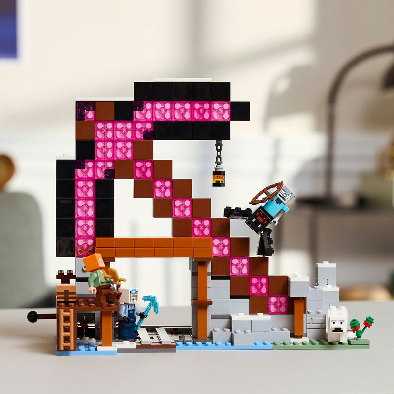 ギャラリービューアに画像をロードする, Lego minecraft de pikhouweelmijn bouwpakket voor kinderen - 21277
