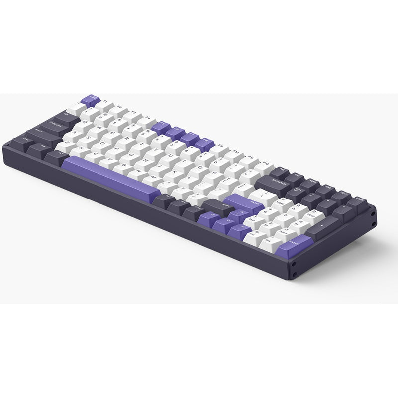 Load image into Gallery viewer, Iqunix f97 lavandin wireless mechanical keyboard, gaming toetsenbord (lavendel, us lay-out, cherry mx brown, rgb leds, 96%, hot-swappable, pbt, 2.4ghz | bluetooth 5.1 | usb-c)

