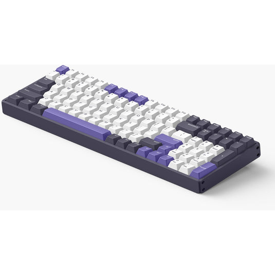 Iqunix f97 lavandin wireless mechanical keyboard, gaming toetsenbord (lavendel, us lay-out, cherry mx brown, rgb leds, 96%, hot-swappable, pbt, 2.4ghz | bluetooth 5.1 | usb-c)