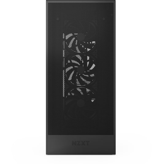 Nzxt h7 flow (2024) midi tower behuizing (zwart | 2x usb-a | 1x usb-c | tempered glass)