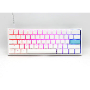 Ducky one 2 pro mini white classic rgb mechanisch gaming toetsenbord (wit, us lay-out (qwerty), cherry mx red, 60%, rgb led, double-shot pbt, quack mechanics)