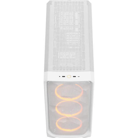 Fractal design meshify 3 xl rgb big tower behuizing (wit | 2x usb-a | 1x usb-c | rgb | tempered glass)