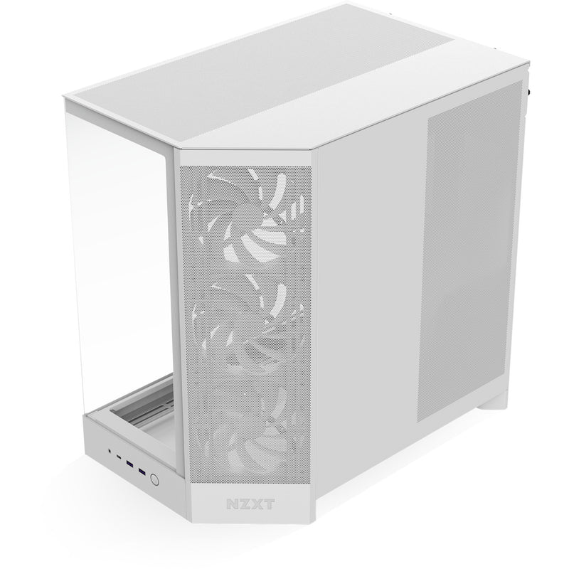 Load image into Gallery viewer, Nzxt h9 flow midi tower behuizing (wit (mat) | 2x usb-a | 1x usb-c | tempered glass)
