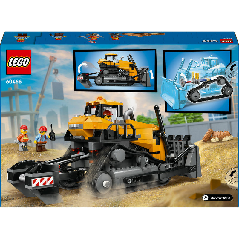 Laden Sie das Bild in Galerie -Viewer, Lego ® city gele bulldozer, bouwplaatsvoertuig - 60466
