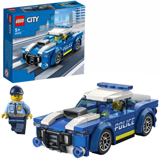 Lego ® city politiewagen 60312 bouwset voor kinderen vanaf 5 jaar; inclusief een minifiguur van een politieagent met een zaklamp en politiepet (94 onderdelen)