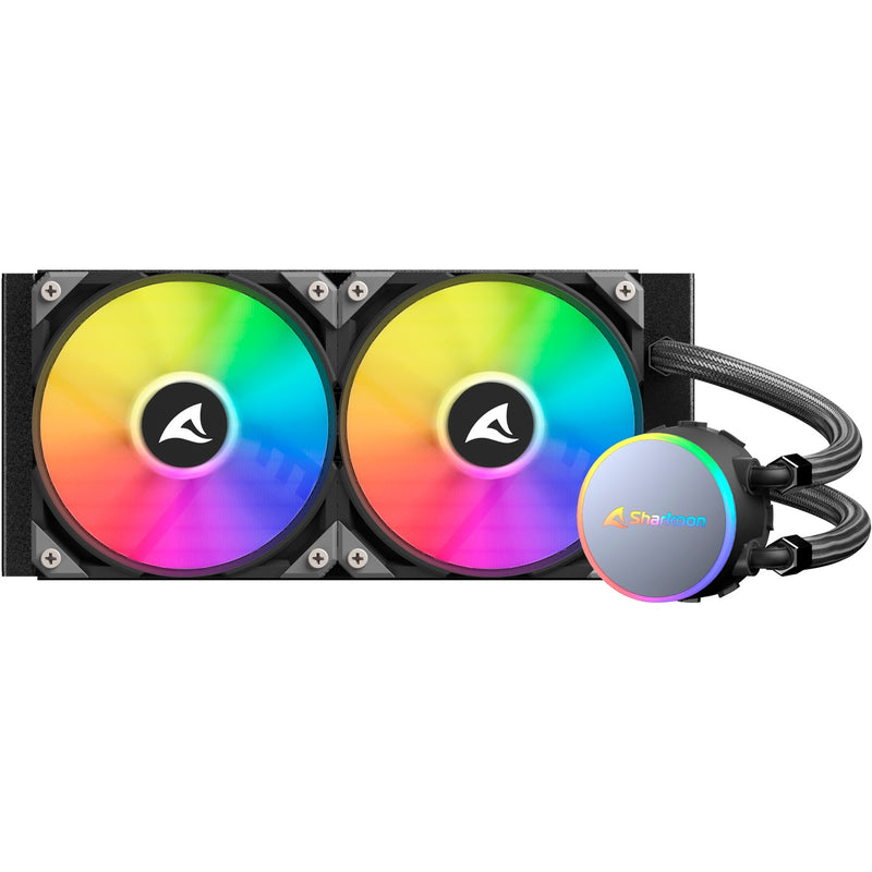 Load image into Gallery viewer, Sharkoon s70 rgb waterkoeling (zwart, 4-pins pwm fan-connector)
