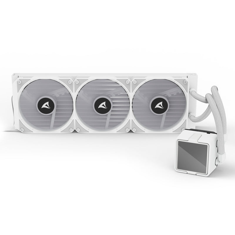 Load image into Gallery viewer, Sharkoon s100 argb waterkoeling (wit, 4-pins pwm fan-connector)
