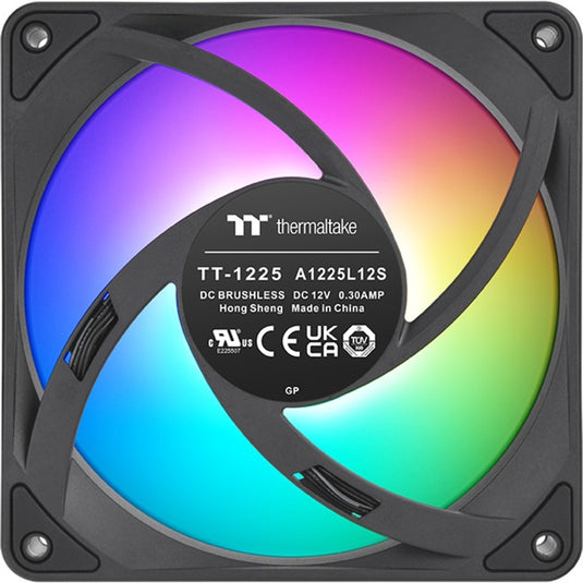 Thermaltake ct120 ex reverse argb sync pc cooling fan (3-fan pack) case fans (zwart, 3 stuks, 120 x 120 x 25 mm, pwm)
