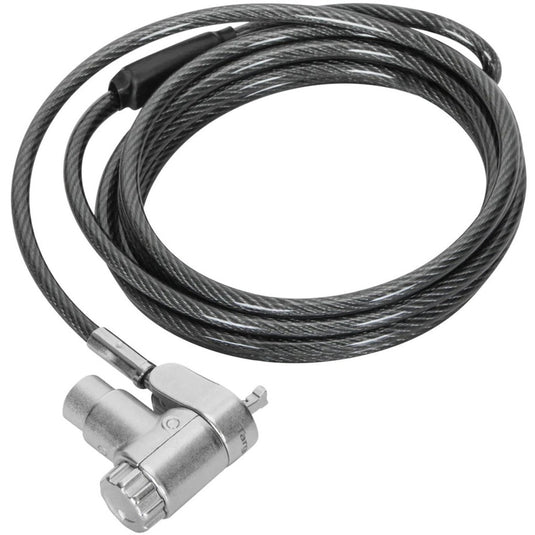 Targus defcon ultimate universal keyed cable lock with adaptable lock head diefstalbeveiliging