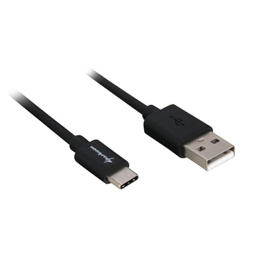 Sharkoon usb-a 2.0 - usb-c kabel (zwart, 0,5 meter )