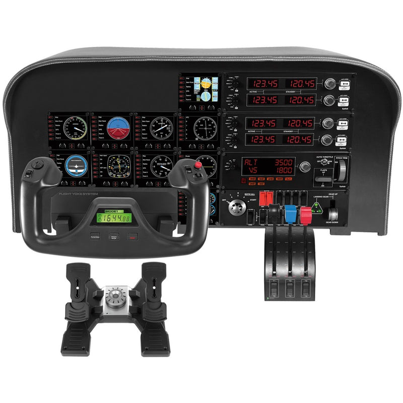 Chargez l'image dans la visionneuse de la galerie, Logitech g saitek pro flight yoke gaming yoke (pc, mac)
