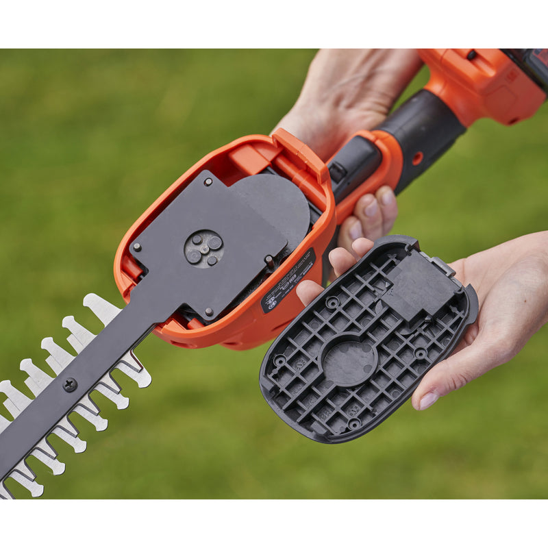 Load image into Gallery viewer, Black+decker bcss18b-xj 18v gras- en struikschaar (zonder accu) (oranje zwart, accu en oplader niet inbegrepen)
