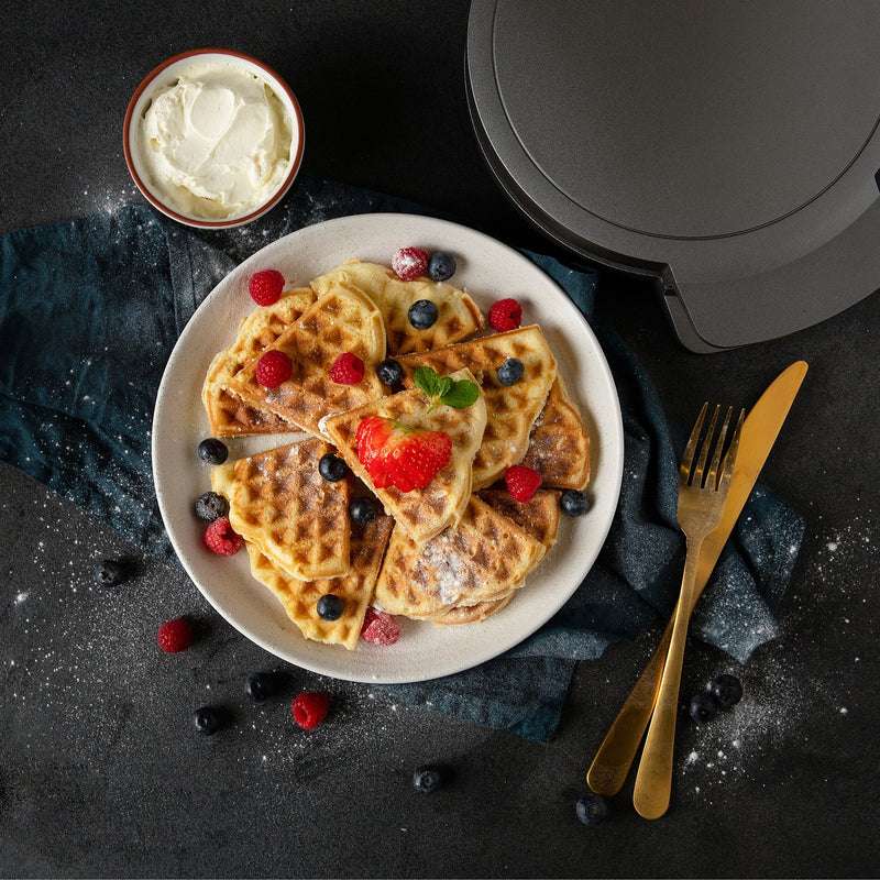Load image into Gallery viewer, Princess 132380 wafelmaker deluxe wafelijzer (grijs)
