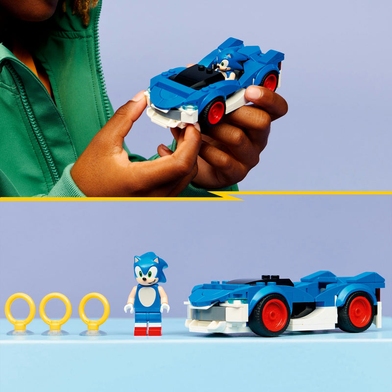 Chargez l'image dans la visionneuse de la galerie, Lego sonic the hedgehog - sonic's car: speedster lightning constructiespeelgoed (77117)
