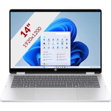 Hp omnibook 5 flip 14-fp0030nd (c5vm2ea) 14 2-in-1 laptop (zilver | core 3 100u | intel graphics | 8 gb | 512 gb ssd | touch)