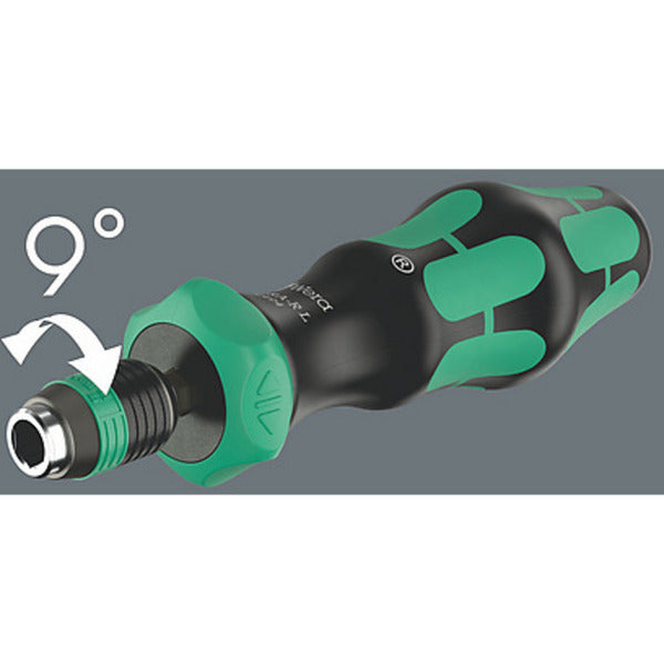 Load image into Gallery viewer, Wera 838 ra-r l bithandhouder met ratelfunctie, 1 4 schroevendraaier (zwart groen)
